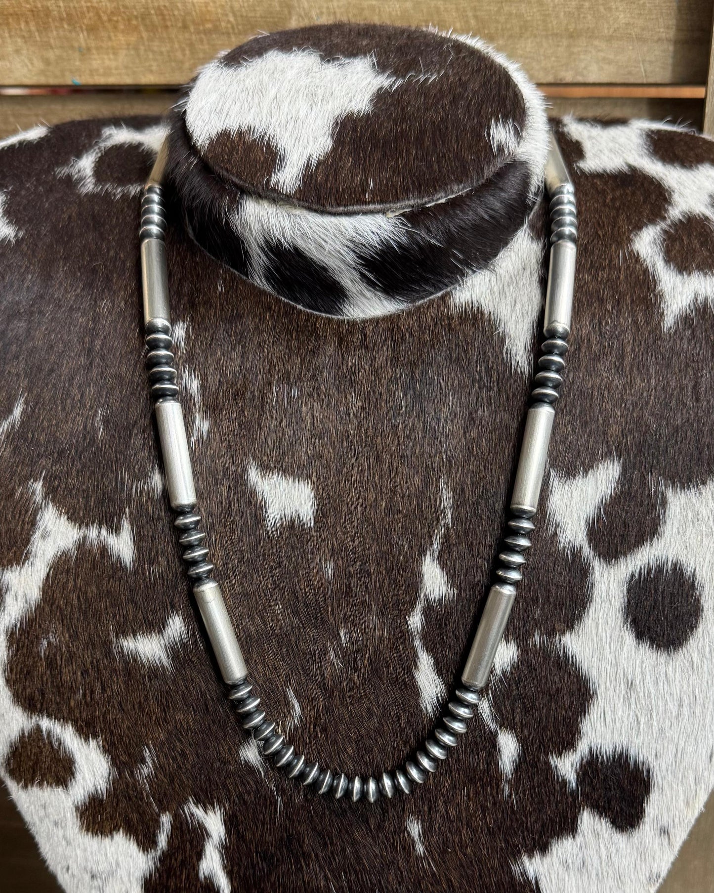22" Long Barrel Handmade Saucer Pearls