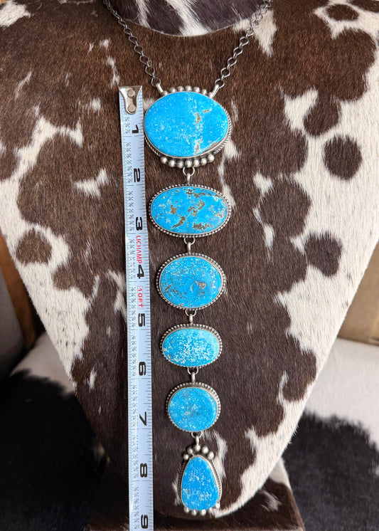 6 Stone Blue Ridge Lariat Necklace *Native