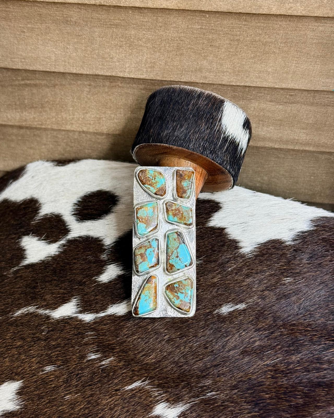 Rectangular 8 Stone Ring  *Native