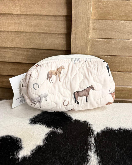 Meadow Herd Horse Quilted Small Tools Bag