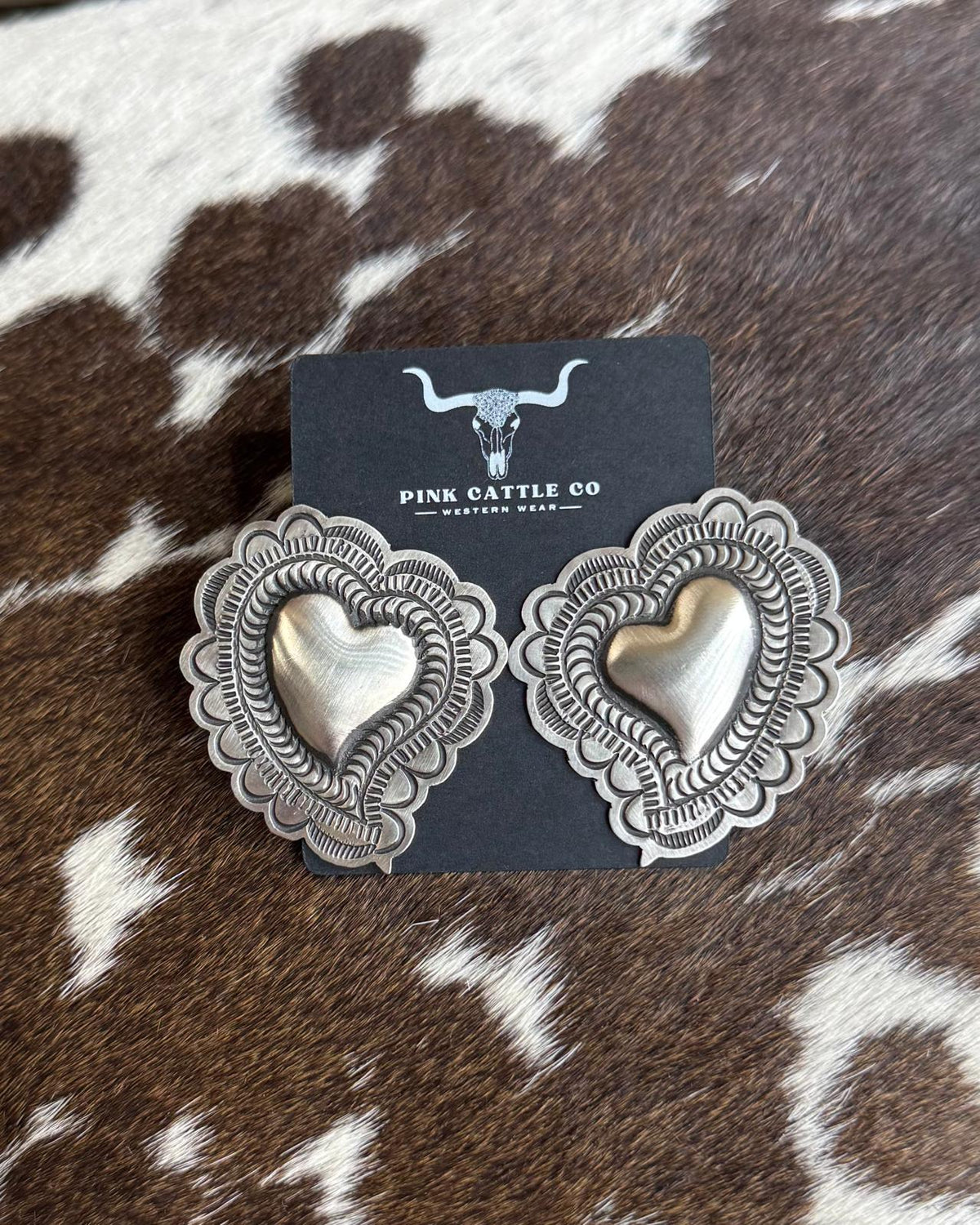 L.Tahe Heart Earrings *Native