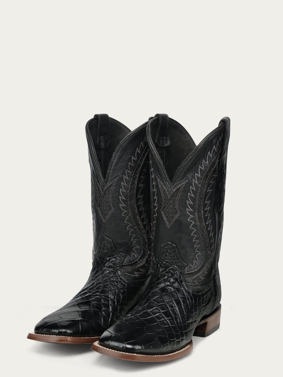 Corral Black Alligator Inlay & Embroidered Men's Boots