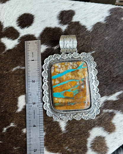 Royston Ribbon Square Pendant *Native