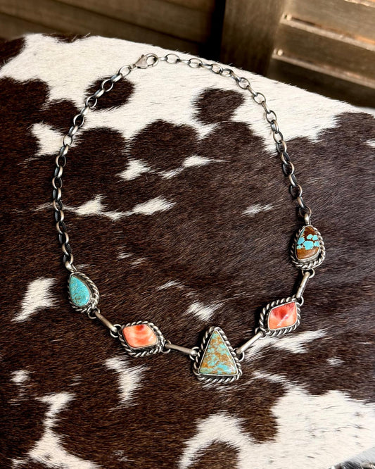 16" Multi 5 Stone Choker