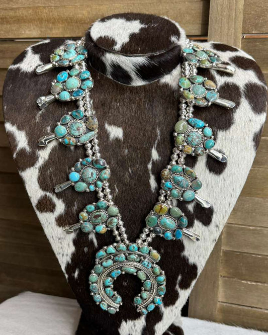 Cluster Squash Blossom Statement Necklace *Native
