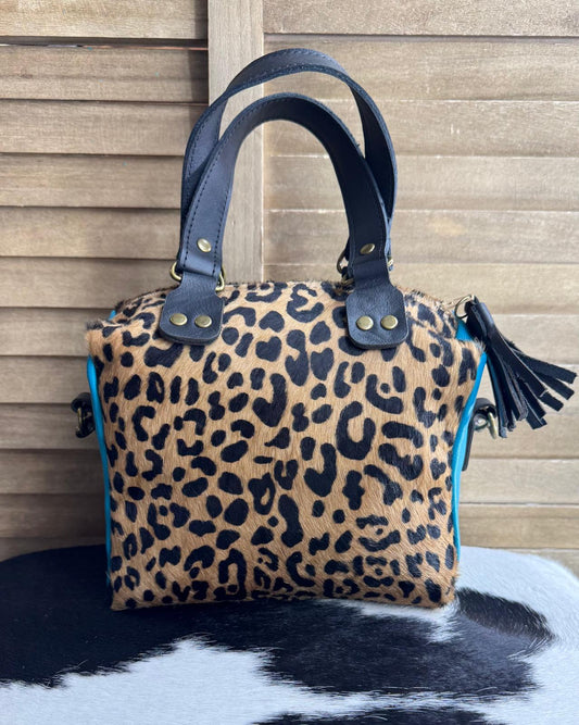 Turquoise Leopard Mini Speedy