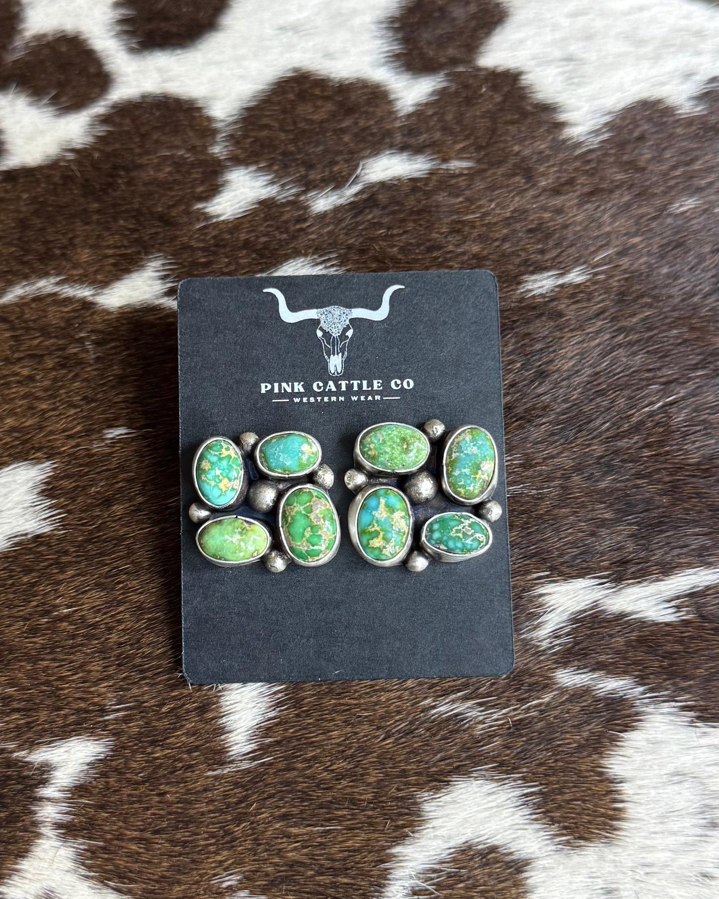 4 Stone Sonoran Square Studs *Native