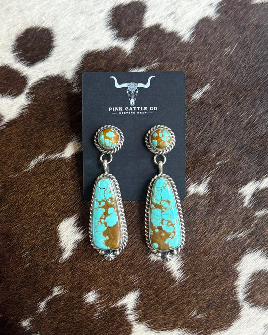 #8 Double Stone Dangle Earrings *Native