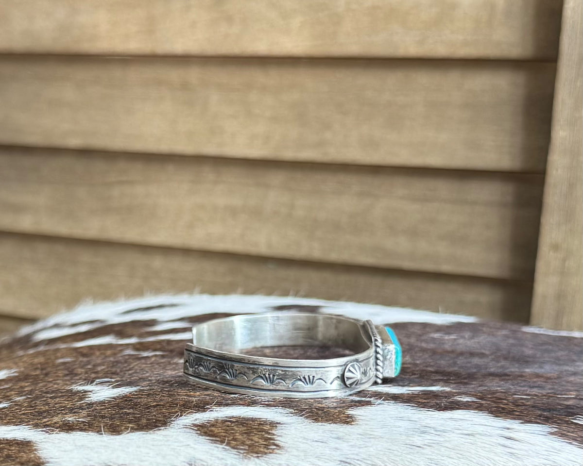 Blue Kingman Bar Cuff *Native