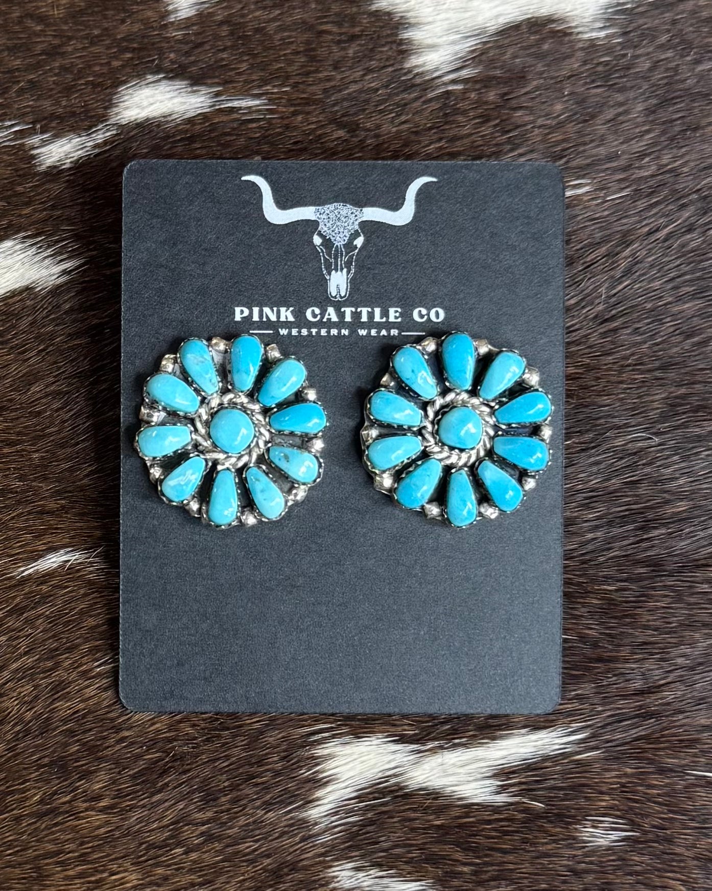 1” Blue Cluster Studs *Native