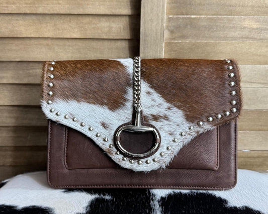 Cowhide Snaffle Bit Leather Purse