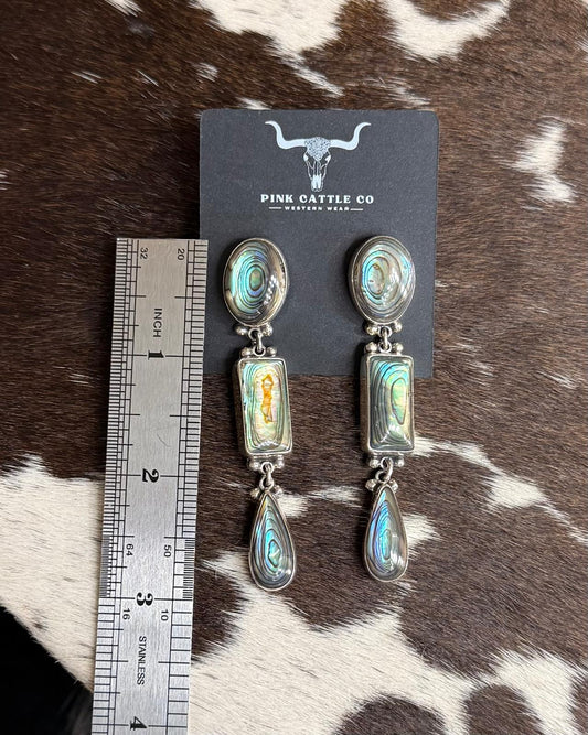Federico Jimenez Abalone Earrings *Native