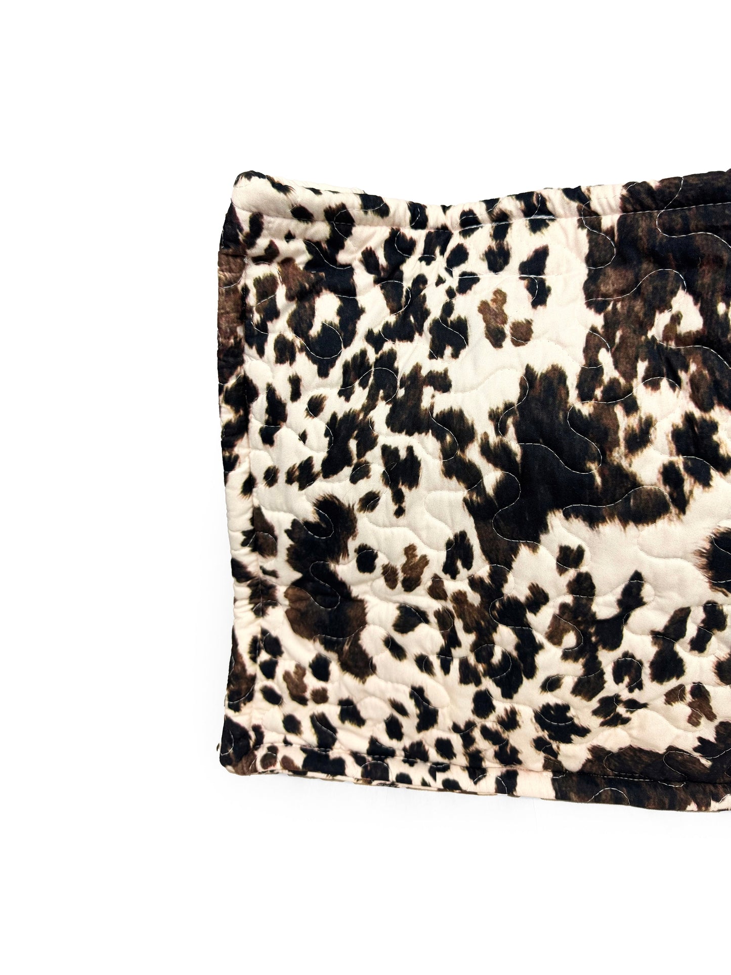 Bella Hide Brown Quilted Tote Bag