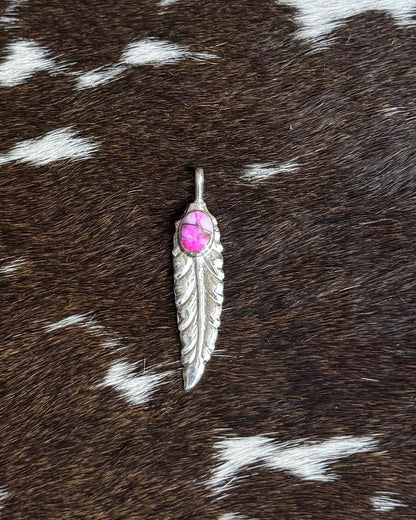 Pink Feather Pendant *Native