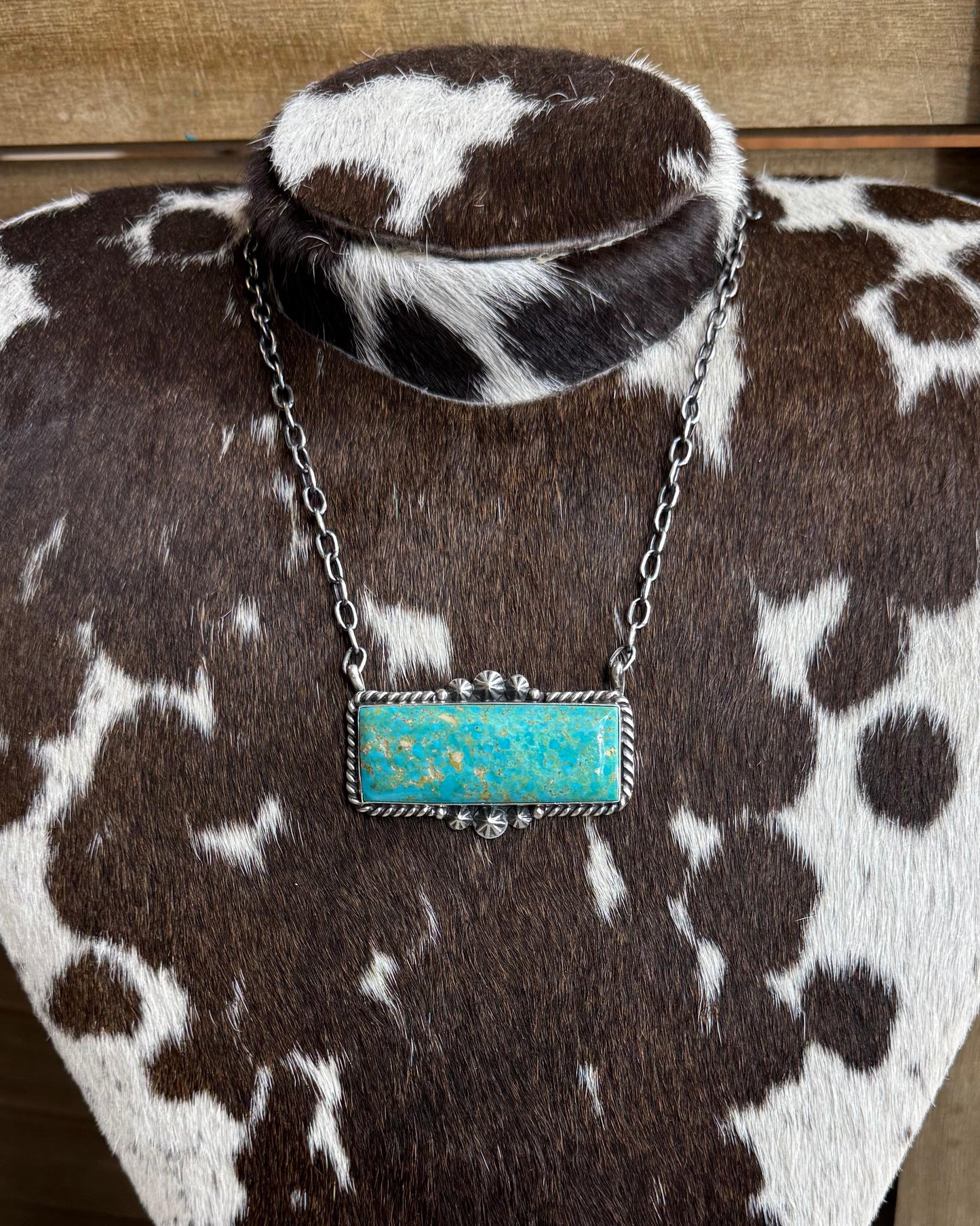 Turquoise Lg Bar Necklace *Native
