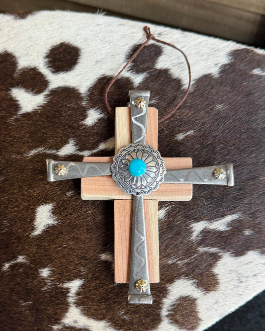 Decorative Concho Cross *Native