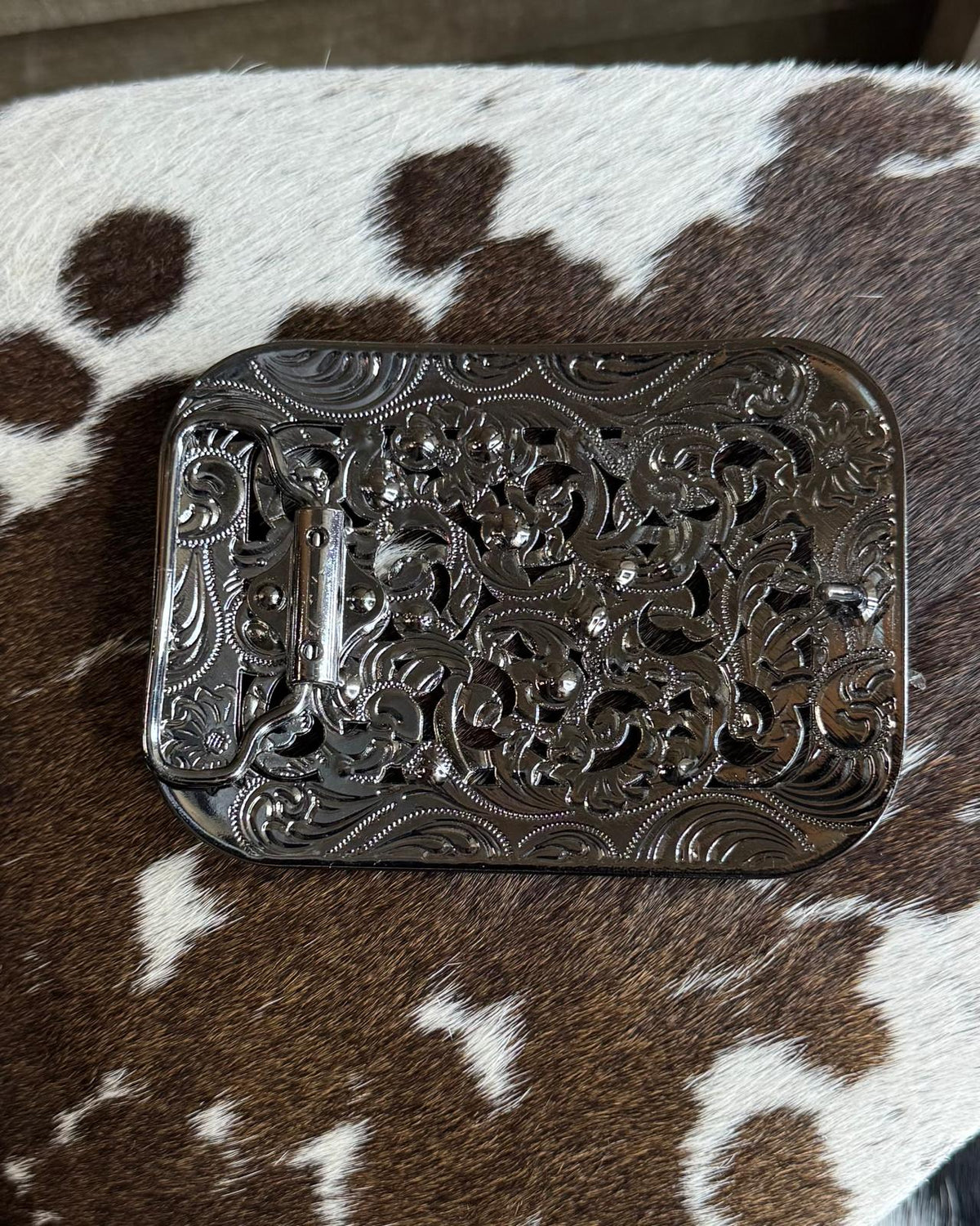Black Rhinestone Buckle