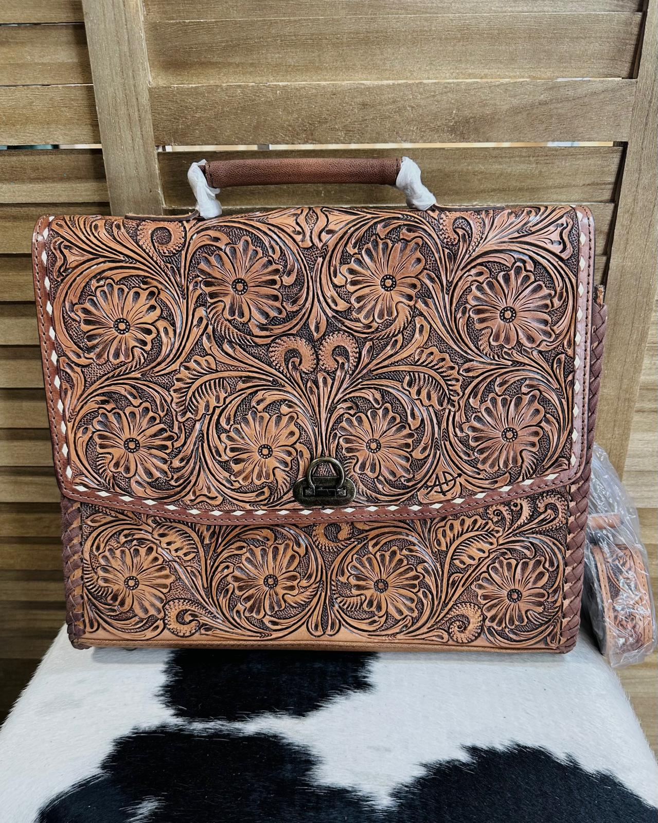 Tooled Laptop Bag
