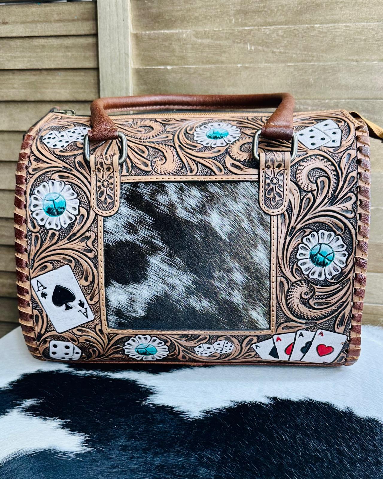Ace Cards Tooled Cowhide Medium Speedy