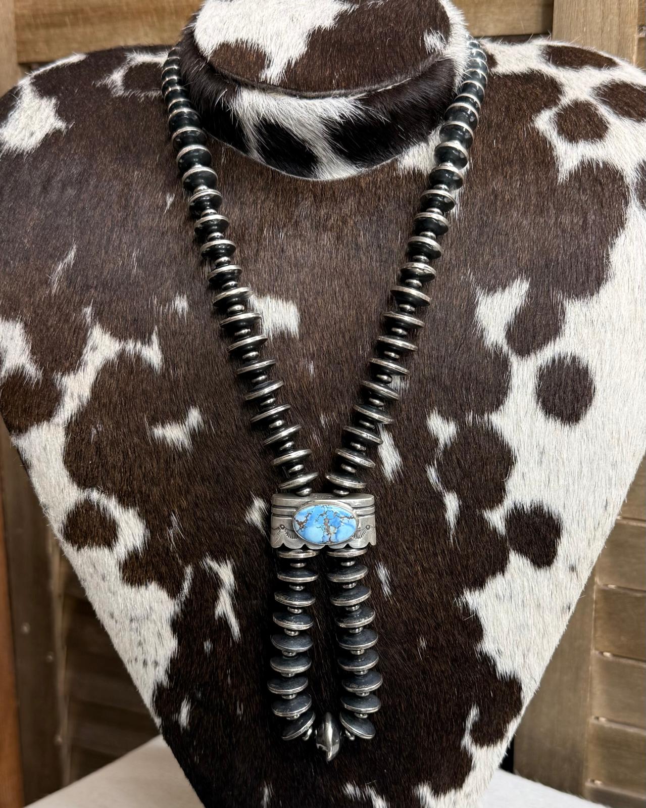 20" Royston & Golden Hills Reversible Jacla Necklace *Native