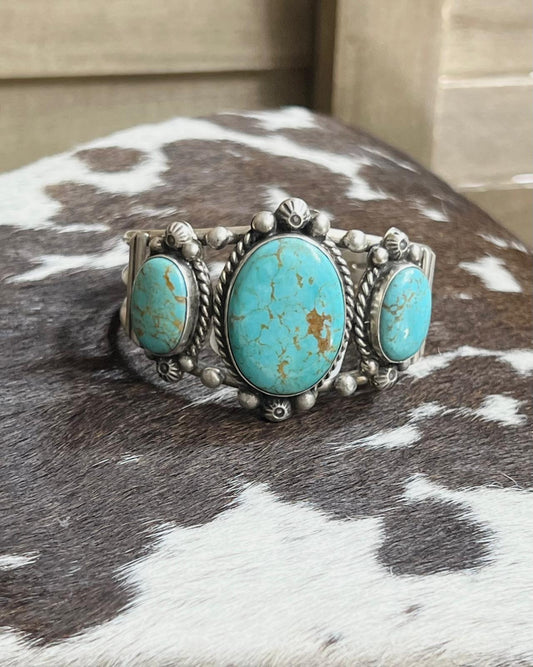Chunky 3 Stone Cuff *Native