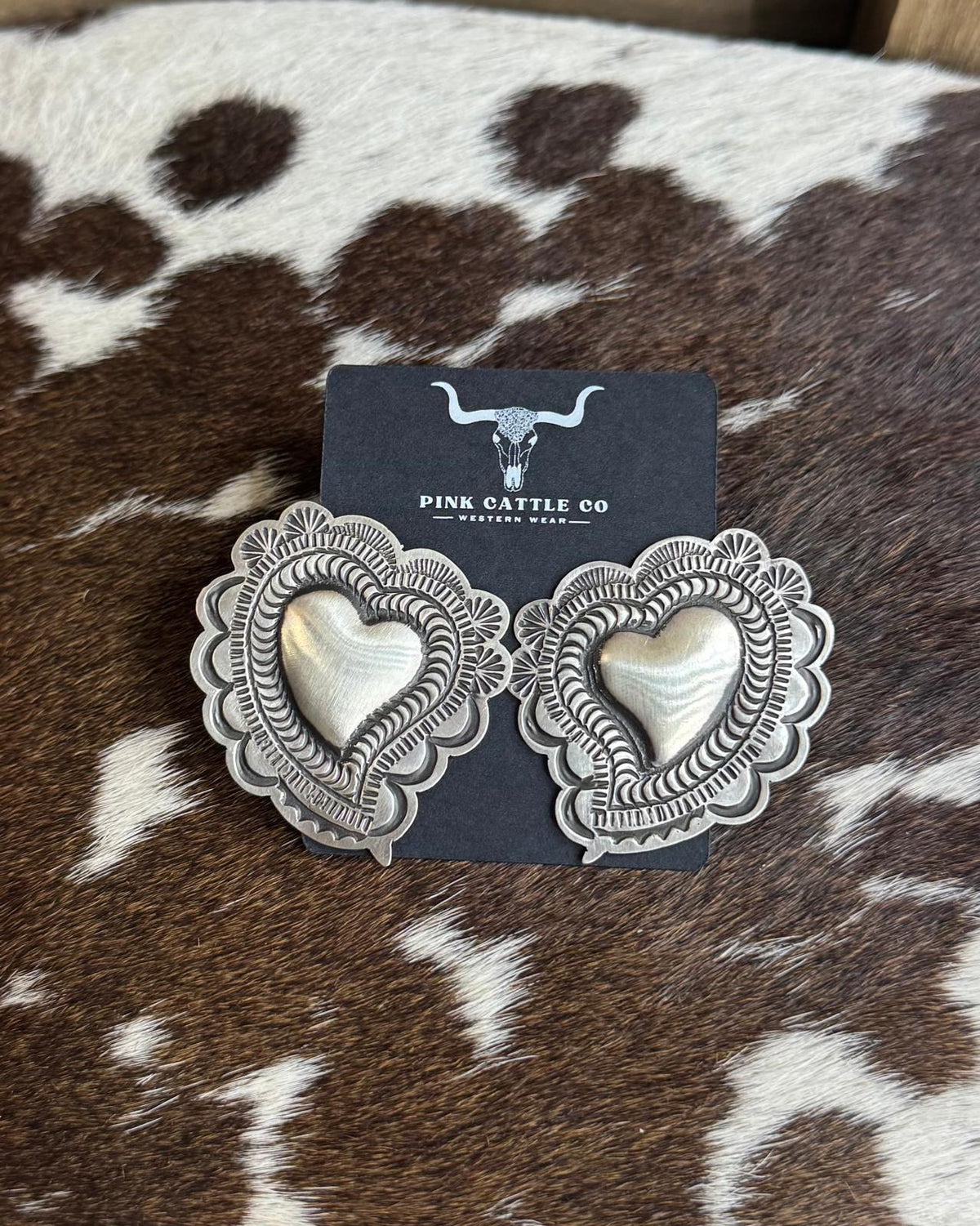 L.Tahe Heart Earrings *Native
