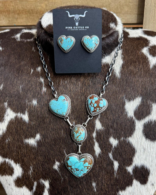 #8 Multi Heart Lariat Necklace *Native