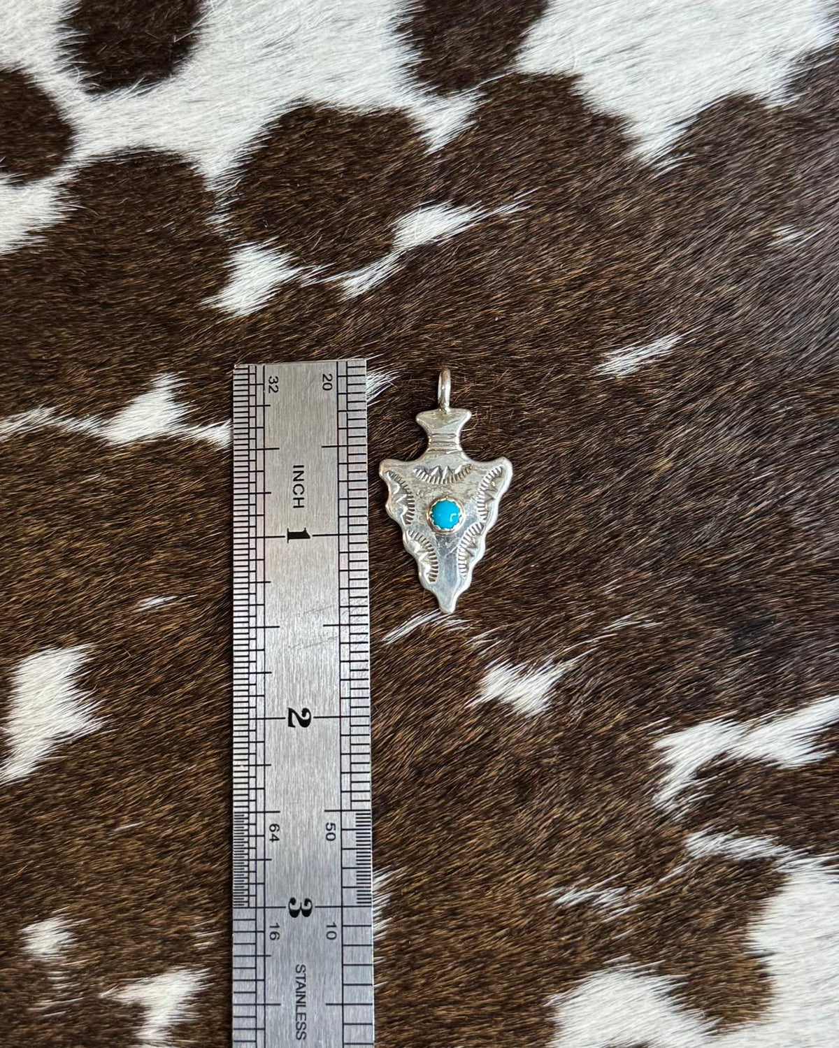 Turquoise Arrowhead Pendant *Native