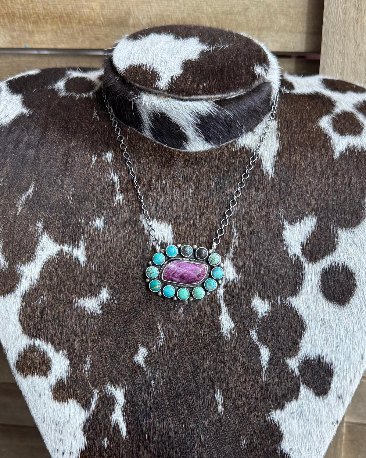 Purple Spiny Multi Stone Necklace *Native