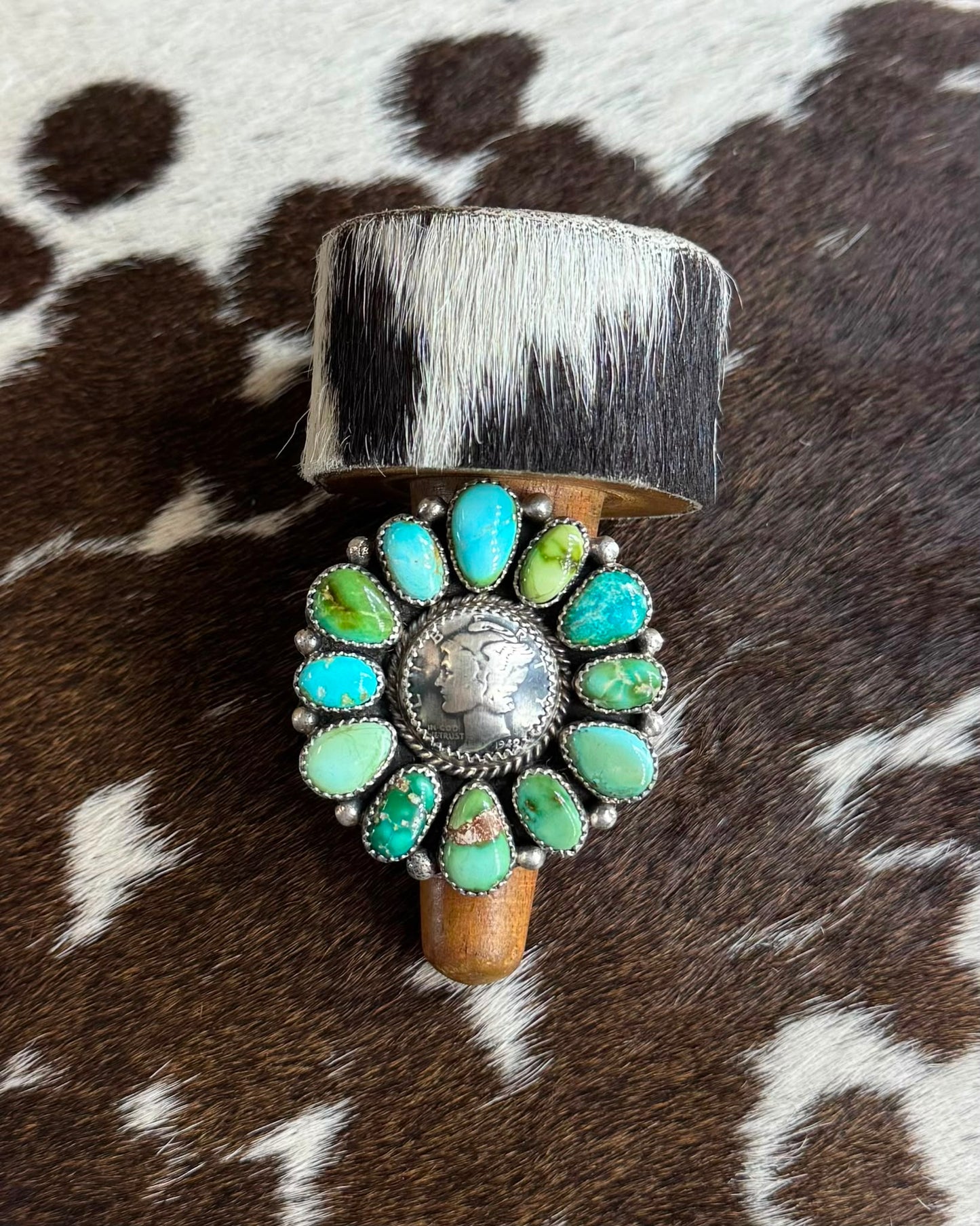 Sonoran Liberty Coin Cluster Ring *Native