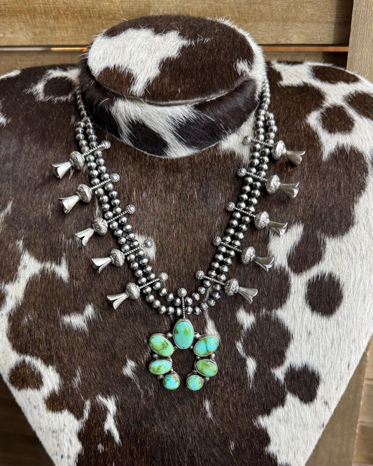 Sonoran Squash Blossom Necklace *Native