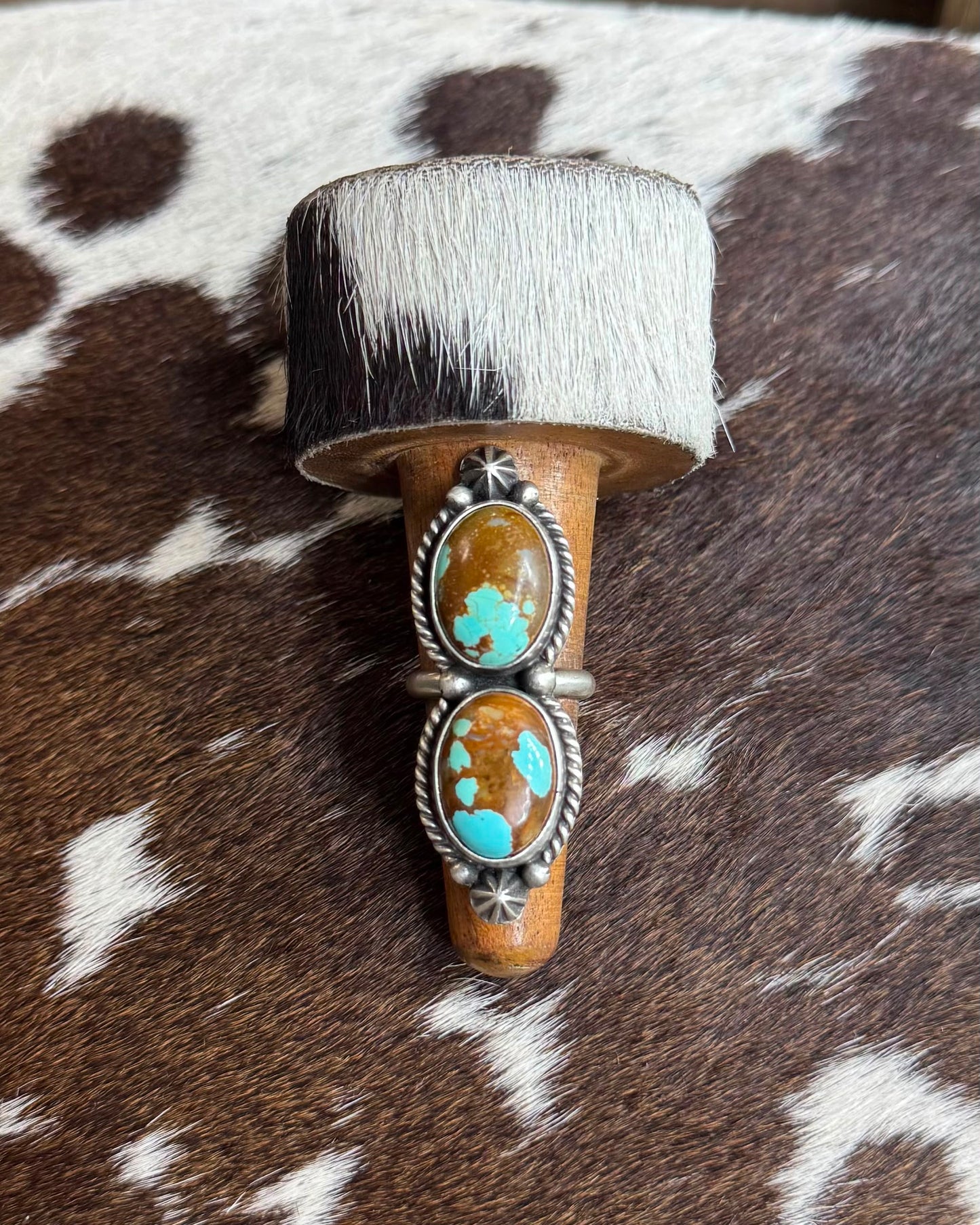 Double Stone #8 Ring *Native