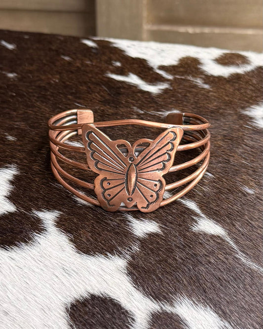 Butterfly Copper Cuff
