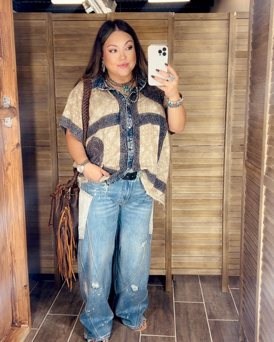 Free Spirit Patchwork Top