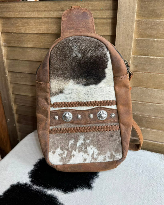 Concho Cowhide Sling