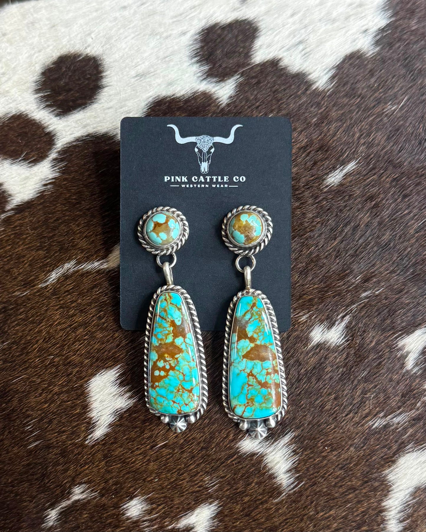 Double Stone Dangle Earrings *Native