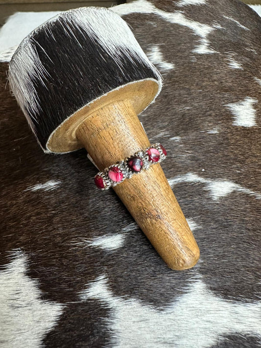 Rose Dahlia Stacker Ring *Non Native