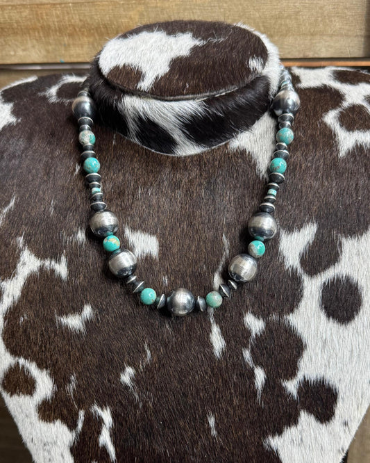 Chimney Butte Kingman Navajo Pearl Necklace