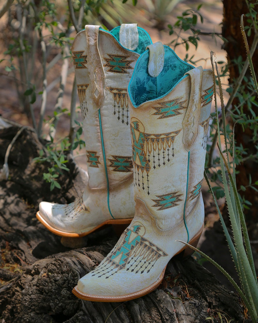 Corral Tall Thunderbird Embroidery Boots