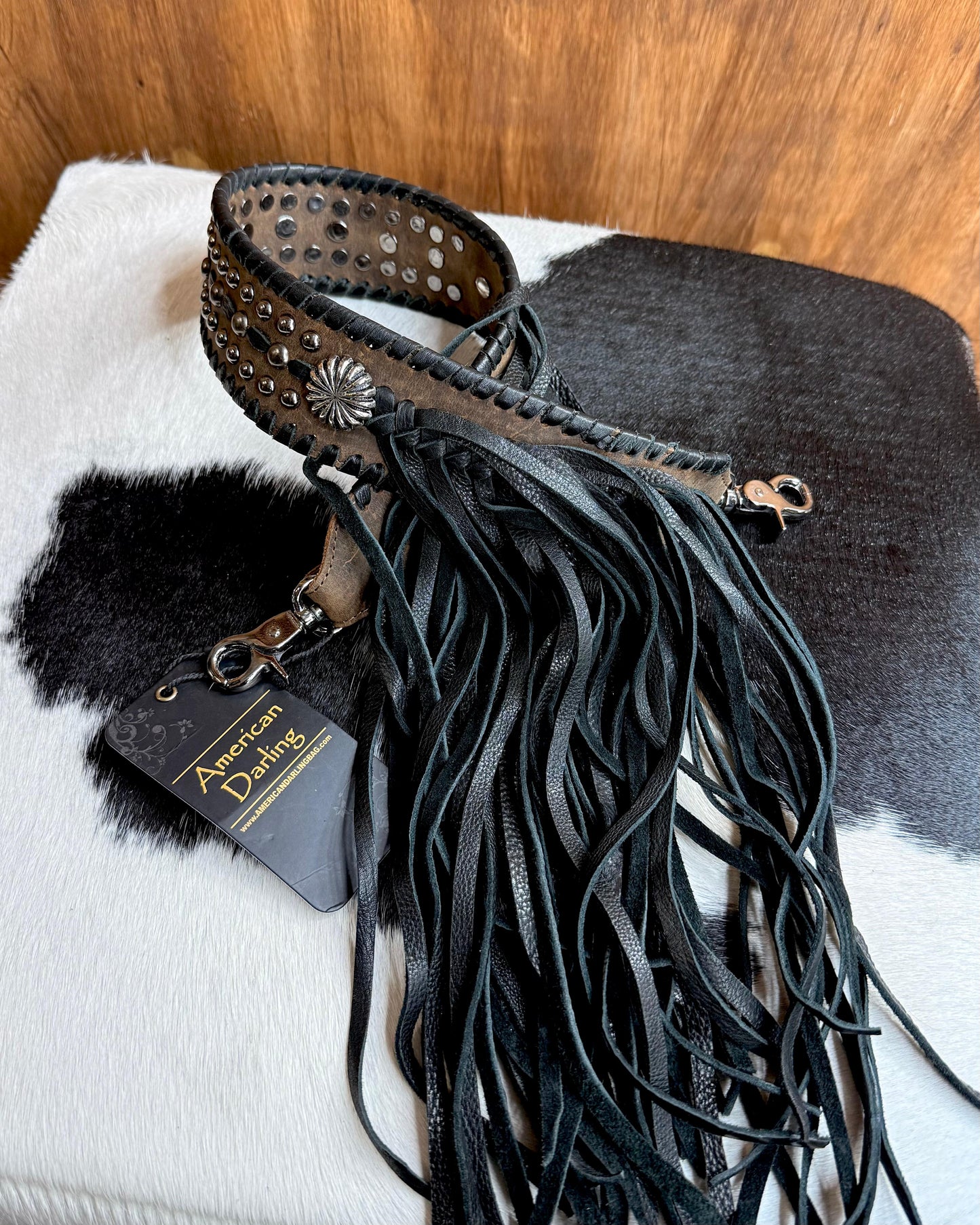 27” Concho Studded Shoulder Strap