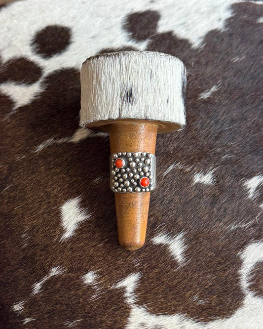Sterling Beaded Coral Ring *Native