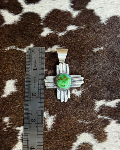 Green Cross Pendant *Native