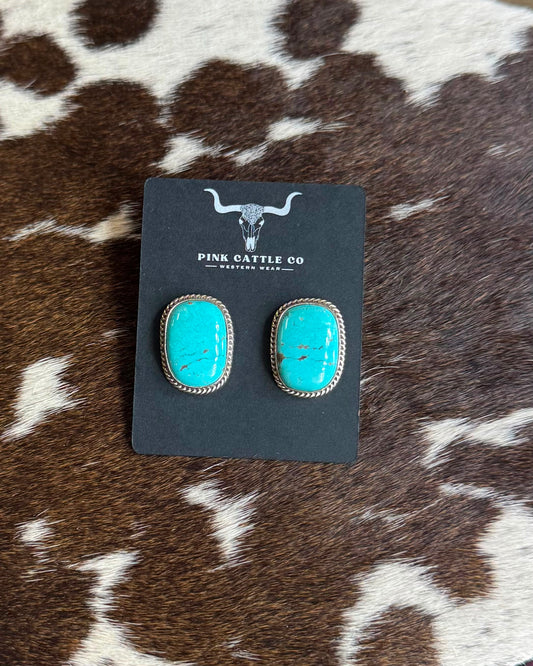 Blue Stud Earrings*Native