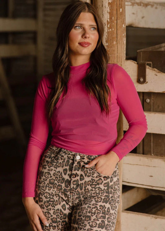 Meshed Out Light Pink Top