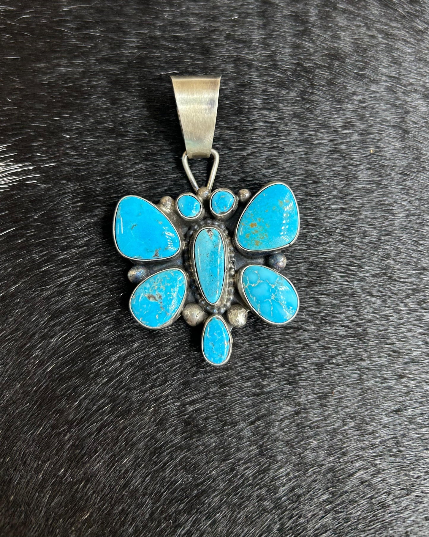 Butterfly Turquoise Pendant *Native