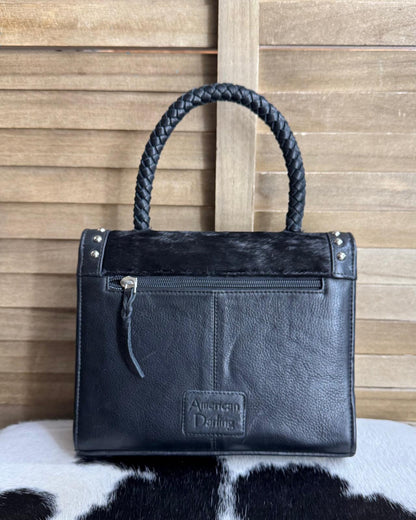 Black Studded Snaffle Bit Handbag