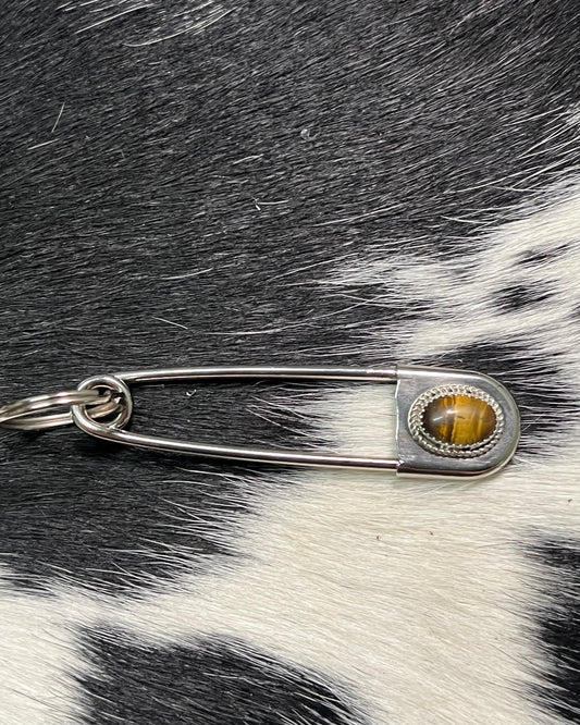 Safety Pin *Native (Stone Varies)