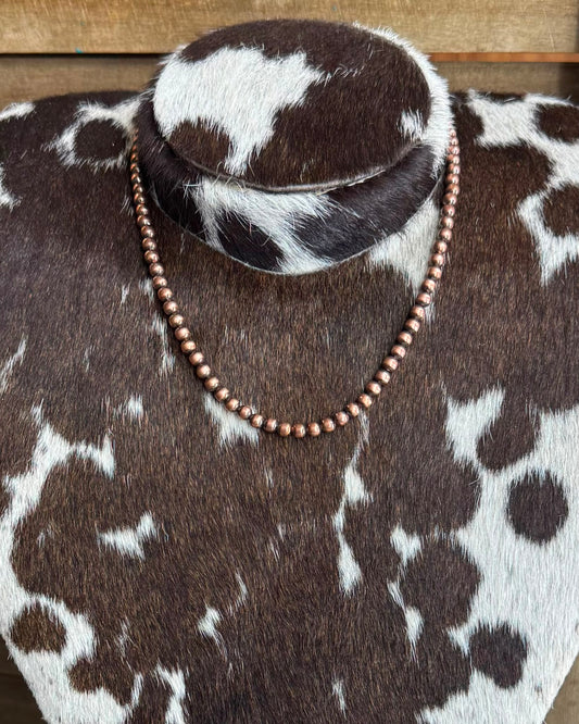5mm Copper Pearl Necklace *NonNative