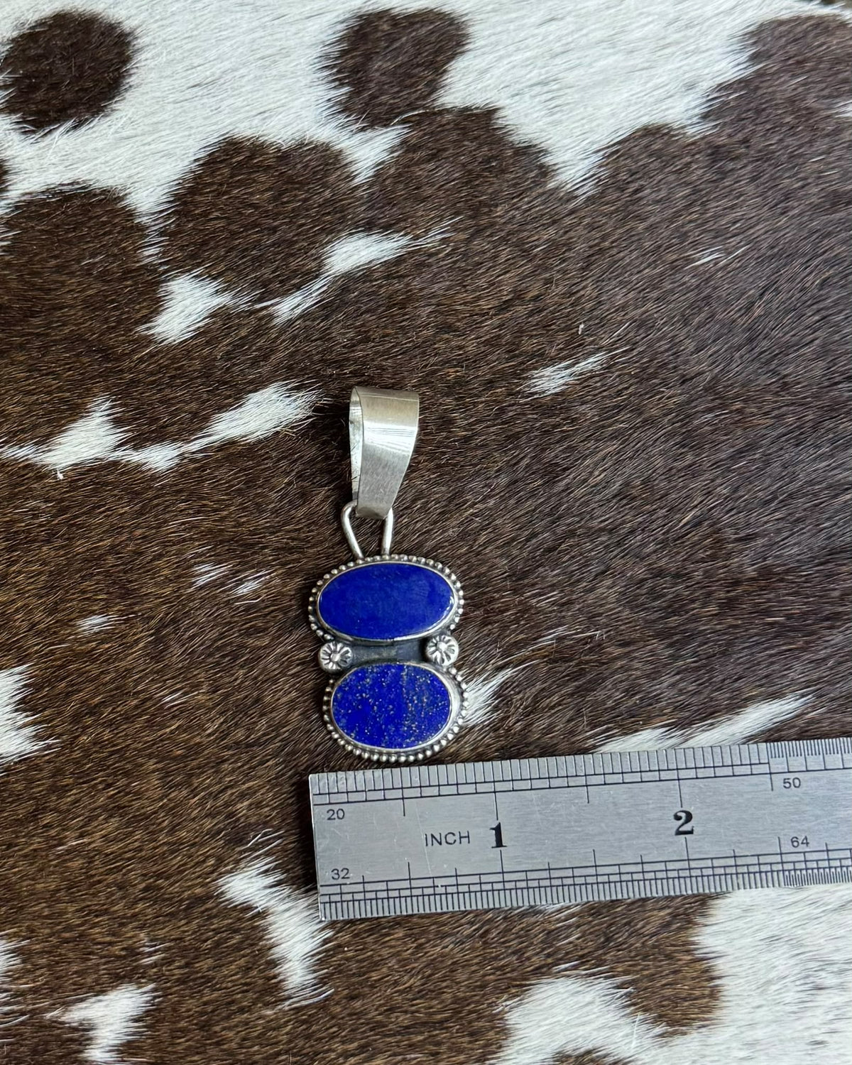 Lapis Double Stone Pendant *Native