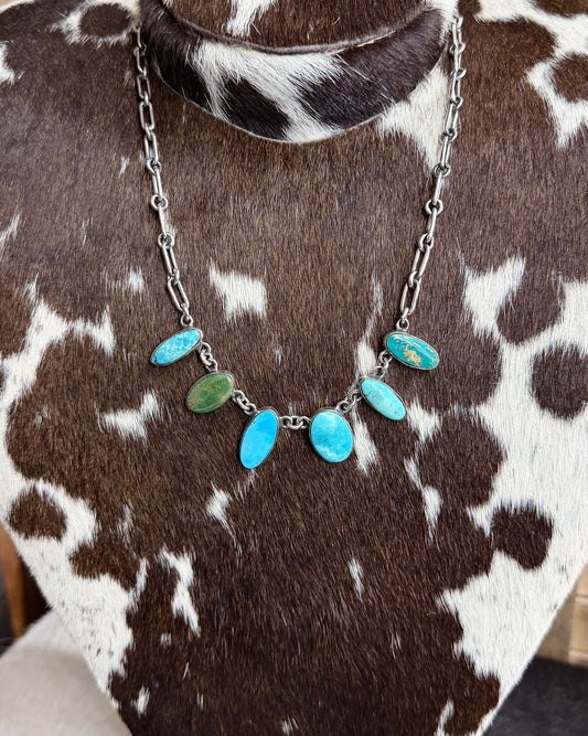 20" Federico Jimenez 6 Stone Drop Necklace *Native